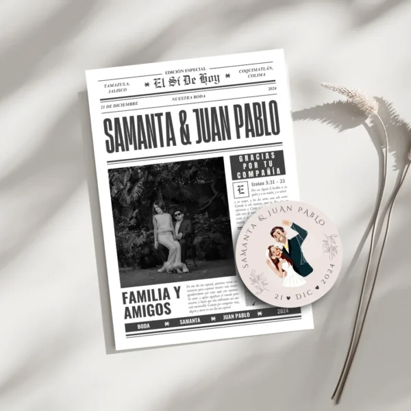 Invitación Alexa - Boda