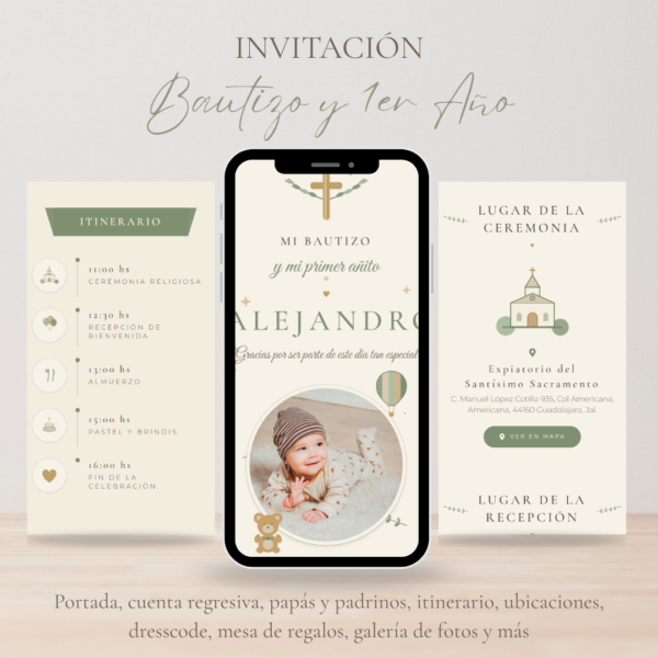 Bautizo y 1er año