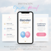 Invitación digital para gender reveal